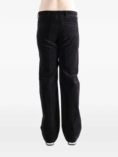 Pantaloni Omar Afridi de catifea maro