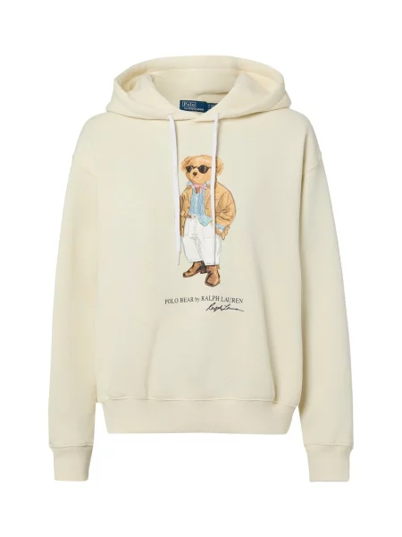 Bluza z kapturem Polo Ralph Lauren z kapturem beżowa