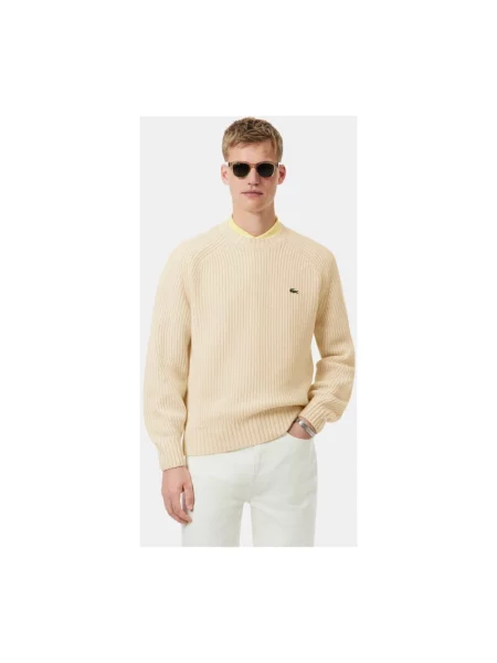 Sweter Lacoste beżowy
