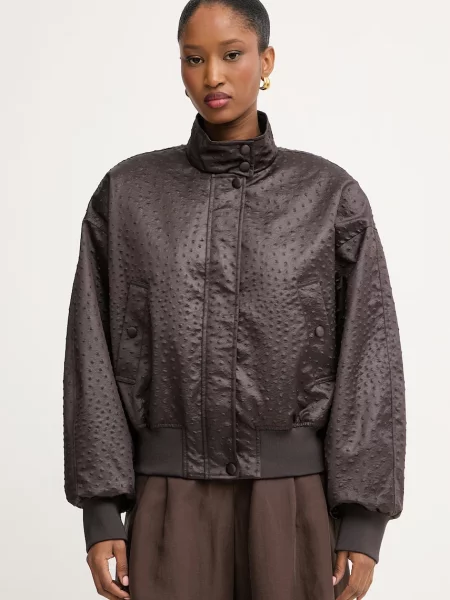 Elisabetta Franchi krótka kurtka brązowa