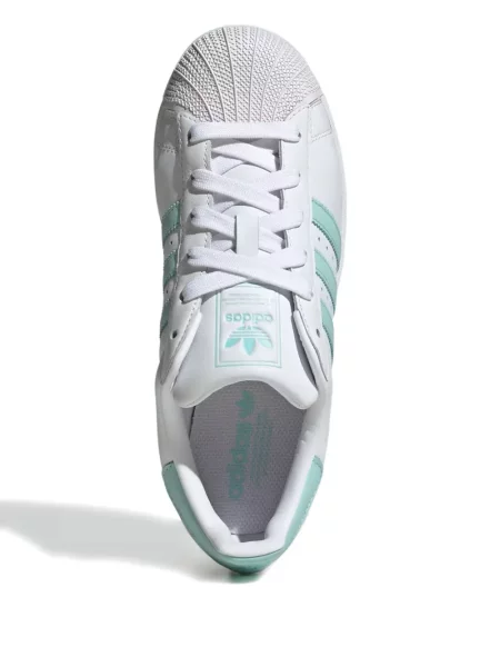 Sneakerși Adidas Superstar cu dungi alb