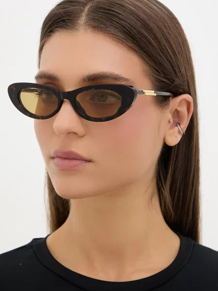 Bottega Veneta Ochelari de soare cat eye femei maro
