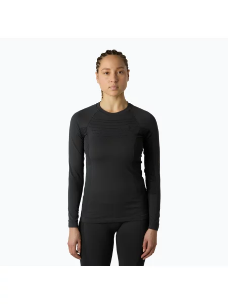 Tricou sport The North Face cu mâneci lungi cu decolteu în U negru