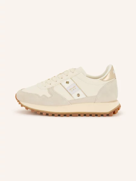 Sneakersy Blauer skórzane beżowe