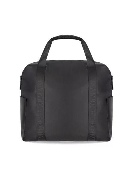 Torba Emporio Armani z logo czarna
