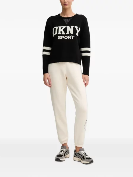 Pulover Dkny cu dungi negru