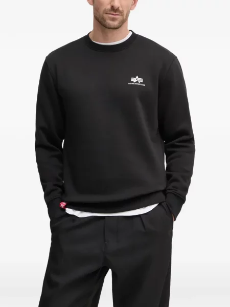 Hanorac crewneck Alpha Industries negru