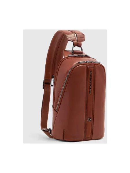 Torba Piquadro skórzana brązowa