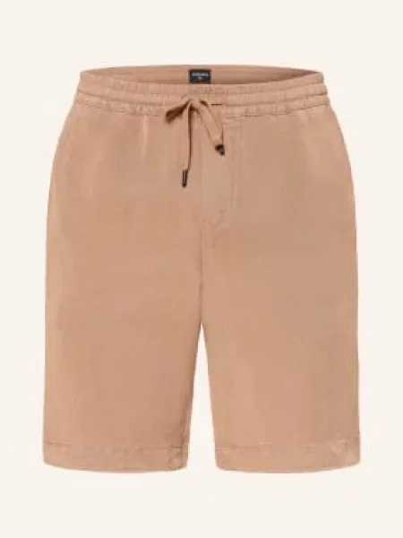 Strellson Šortky Kaji Relaxed Fit S Lnem béžová
