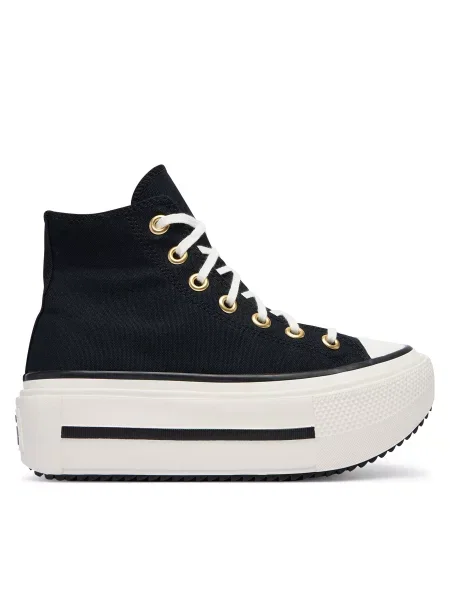 Sneakers Converse Chuck Taylor All Star Lift Double Stack Lace μαύρο