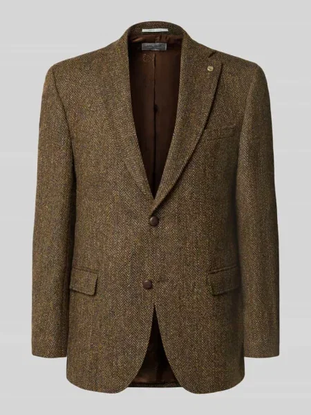 Marynarka na 2 o kroju slim fit z z patką model Theo' Carl Gross
