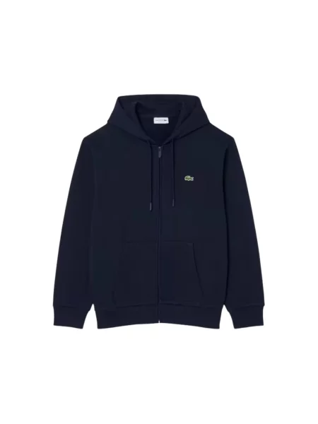 Bluza z kapturem Lacoste z kapturem niebieska