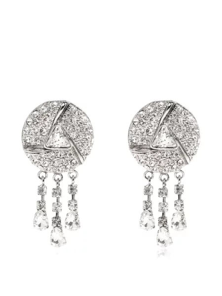 Cercei Alessandra Rich cu strasuri argintiu