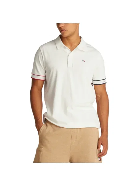 Tommy Jeans polo tričko biela