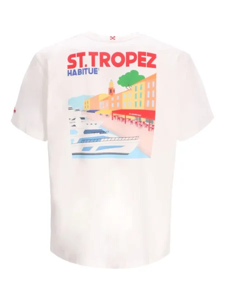 Tricou Mc2 Saint Barth cu imagine alb