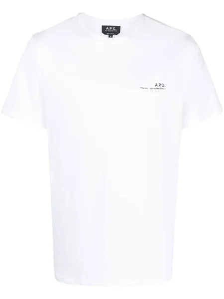 Tricou A.p.c. cu imagine alb