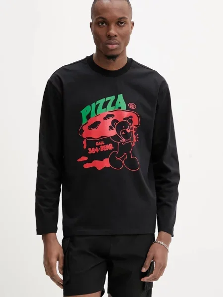 Inbetweeners longsleeve z nadrukiem czarny