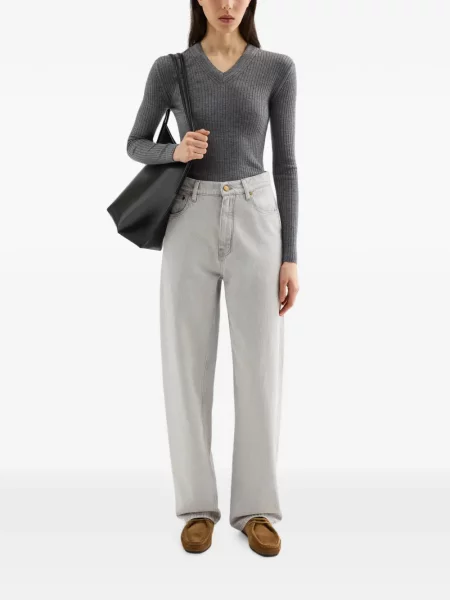 Blugi cu picior larg Jil Sander gri
