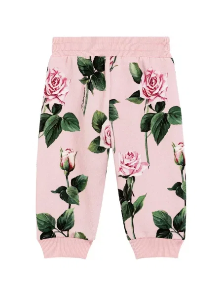Spodnie dziecięce Dolce And Gabbana różowe