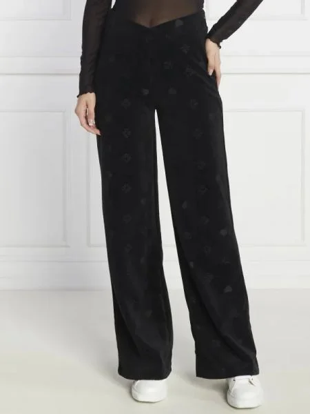 HUGO Jogger nadrág Navalia | flare fit fekete