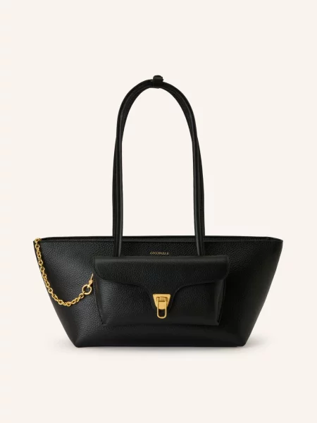 Coccinelle Torba Na Ramię Double Beat schwarz czarna