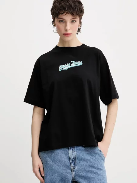 Тениска Guess Jeans черно
