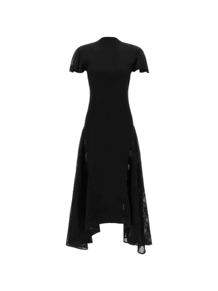 Rochie Lanvin tricotate asimetrică negru