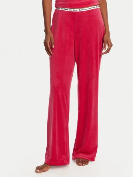 Juicy Couture Долнище на пижама Vicky Flare Fit розов