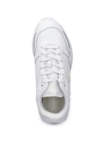Sneakerși Lacoste cu autograf alb