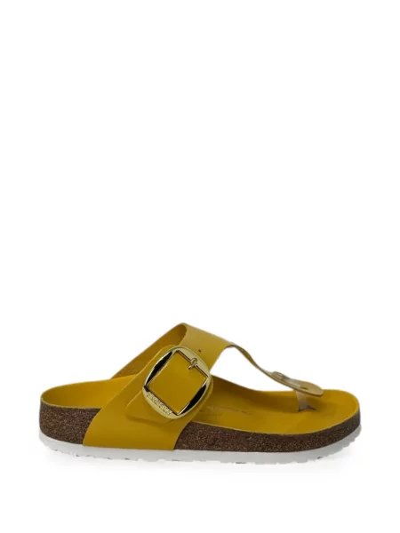 Sandale Birkenstock cu cataramă galben