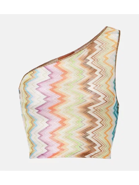 Top Missoni cu un umăr gol