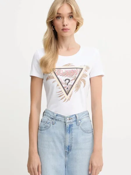 Тениска Guess дамска бяло