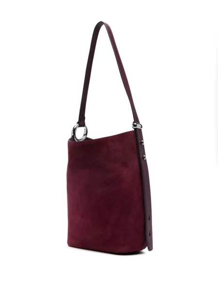 Geantă bucket Kate Spade din piele de căprioară violet