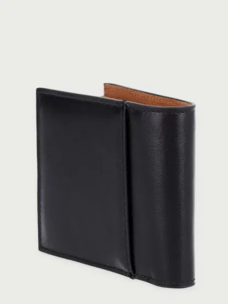 Calvin Klein Portofel Bold Ck Suede Billfold W/ Coin negru