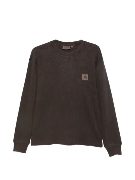 Tricou Carhartt Wip tricotate cu autograf maro