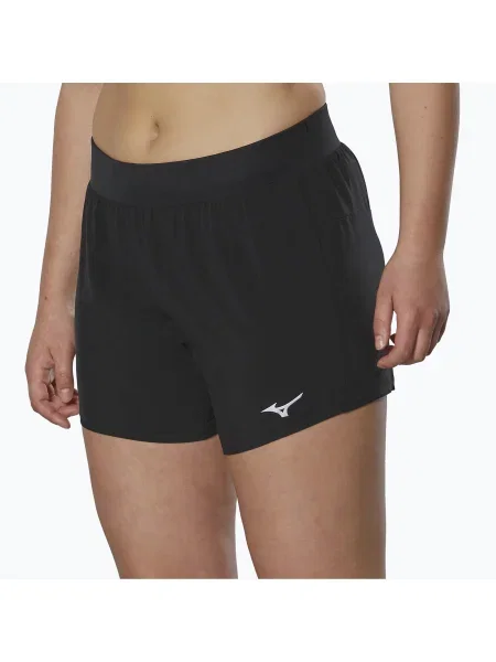 Pantaloni scurți de alergare pentru femei Mizuno Alpha black negru