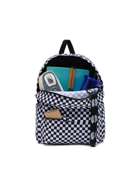 Rucsac Vans în carouri negru