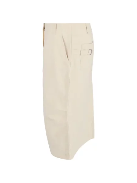 Lenvászon csatos midi szoknya Max Mara