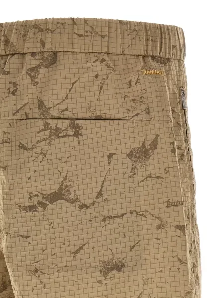 Bermude Laminar cu imagine cu model camuflaj