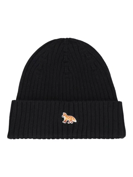 Maison Kitsuné czapka Baby Fox Beanie czarny