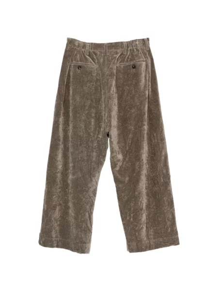 Pantaloni Ziggy Chen de catifea verde