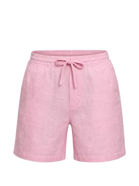Pantaloni scurți Superdry cu cordon roz