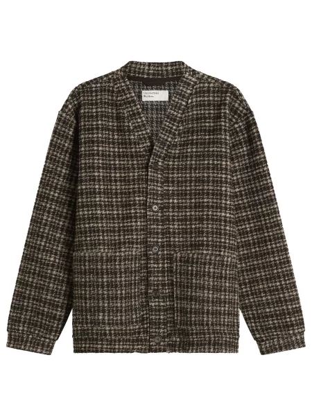 Dzianinowy sweter Universal Works brązowy