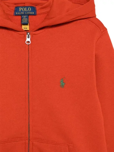 Bluza z kapturem dziecięca Polo Ralph Lauren czerwona