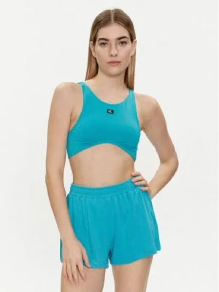 Calvin Klein Swimwear Bikini partea de sus albastru