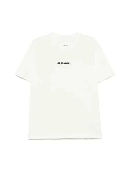 Koszulka Jil Sander z nadrukiem biała