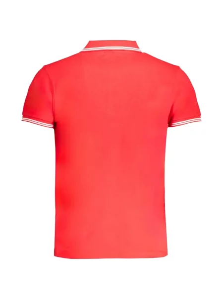 Tricou polo Cavalli Class cu broderie roșu