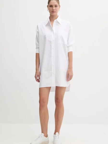 Calvin Klein Jeans Rochie tip bluză alb