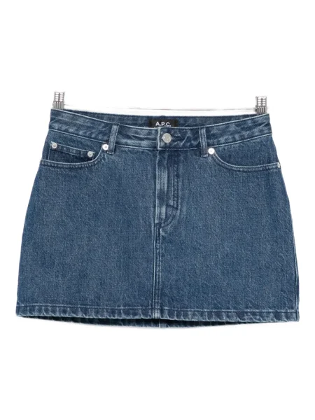 Fustă din denim A.p.c. albastru