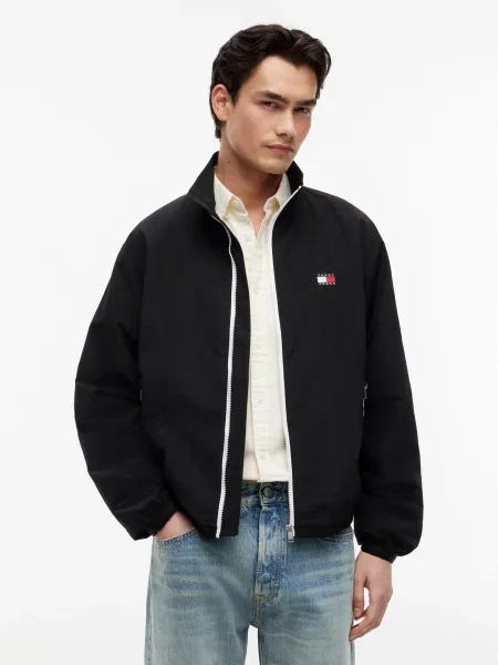 Tommy Jeans Geacă de primăvară-toamnă ESSENTIAL' negru